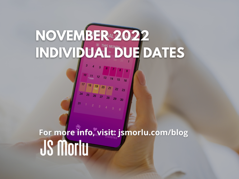 Mobile phone displaying a November calendar - Individual due dates.