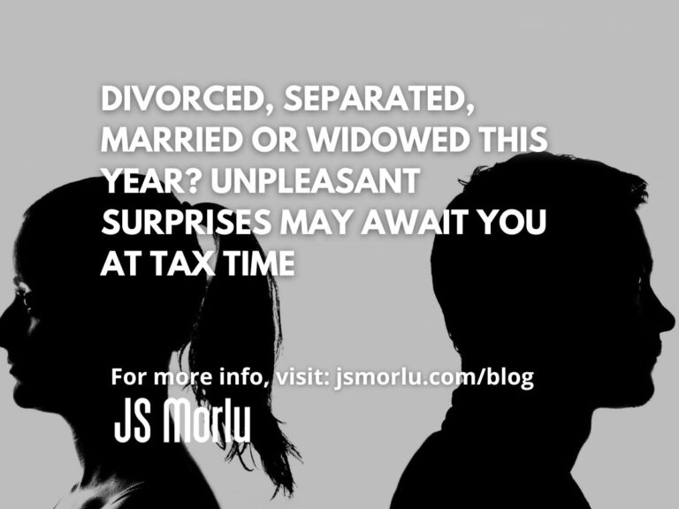 Image of a man and woman facing opposite directions - Divorce
