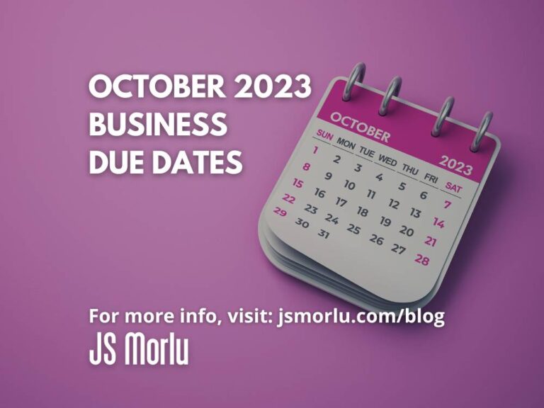 A visually appealing October 2023 calendar set against a soft pink background - business due dates.