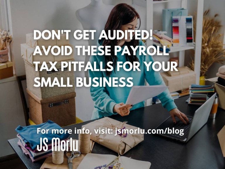A female small business owner carefully packs a clothing order for her online store - Payroll tax