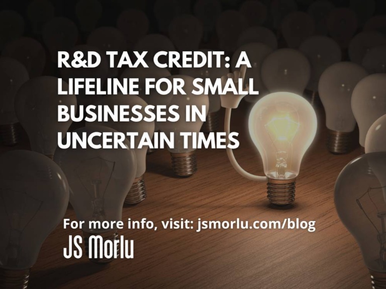 Single lit bulb among unlit bulbs - R&D Tax Credit