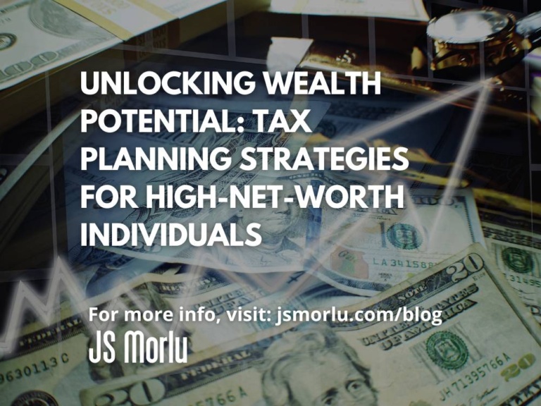 Invest smarter, grow your net worth - Wealth potential / Tax planning strategies.
