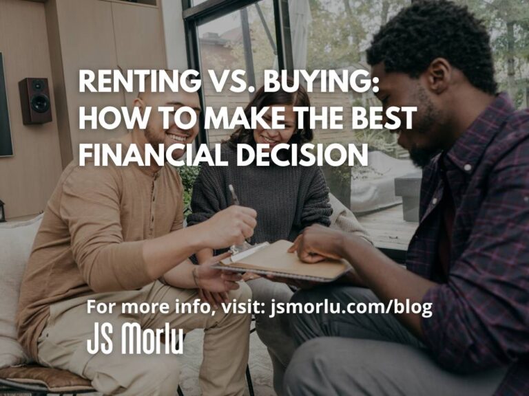 Couple signing a contract with an agent - Renting vs Buying