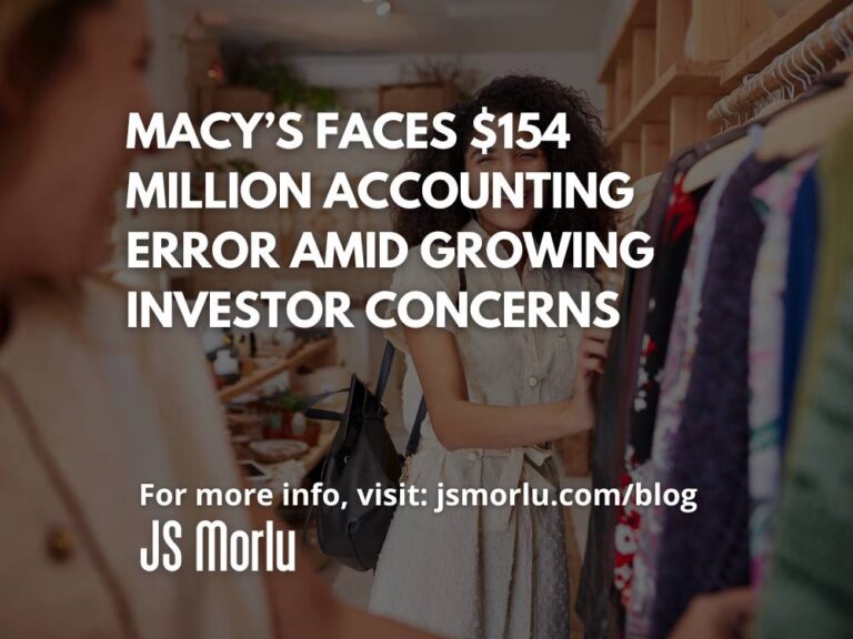 A woman in a white dress - Macy's faces million accounting error