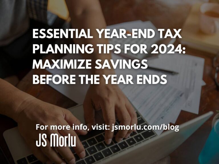 A person typing on a laptop - Year-end tax planning