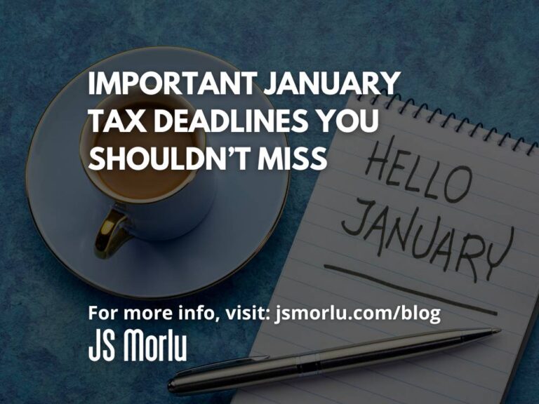 Hello January handwriting - Tax Deadlines