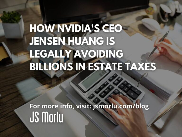 How Nvidia's CEO Jensen Huang is Legally Avoiding Billions in Estate Taxes