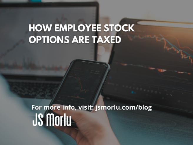 Image of a smartphone and laptop displaying stock market charts and graphs - Employee Stock Options