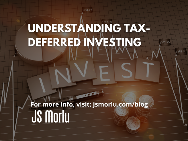 A pie chart displaying various investment options with the word "invest" in the center - Tax