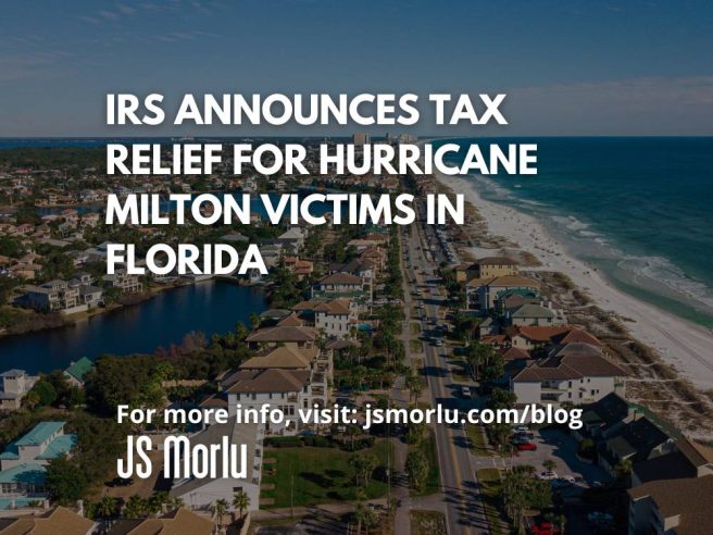 A beach with houses and water - IRS tax relief