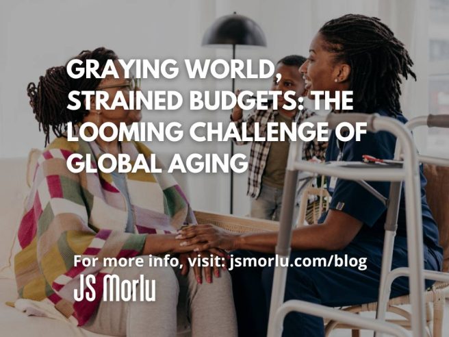 A caregiver assisting an elderly person with daily tasks - Challenge of Global Aging