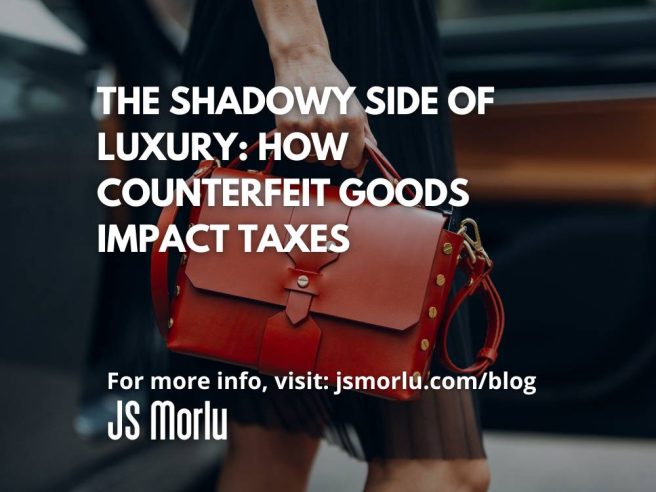 An elegant woman proudly holds a luxurious designer handbag - Counterfeit Goods