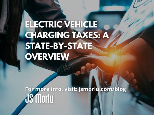 A man plugs a charging hose into an electric car to refuel it with clean energy - electric vehicle.