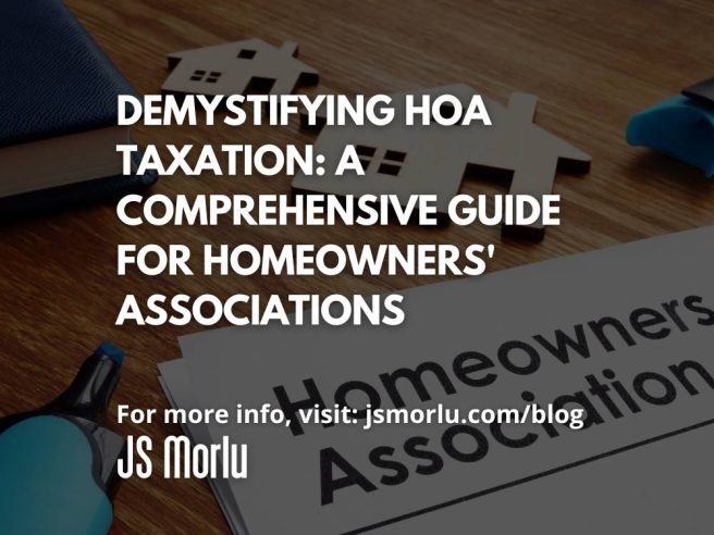 HOA taxation