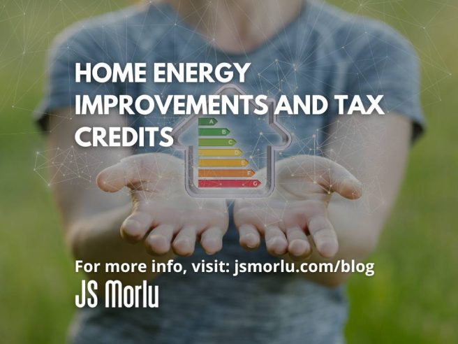 A woman holds up her open hand, revealing a miniature house with a solar panel on the roof, symbolizing home energy improvements.