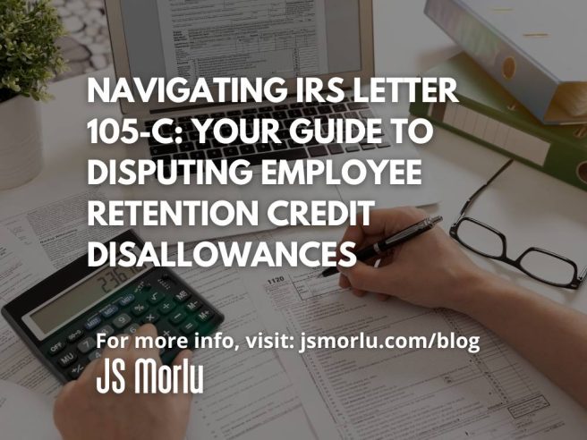 A person holding a pen and a calculator - IRS letter