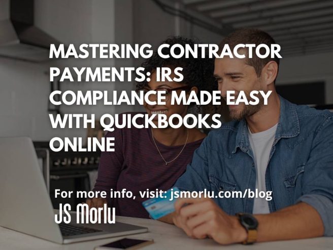 Happy couple making online payment - Quickbooks Online / IRS