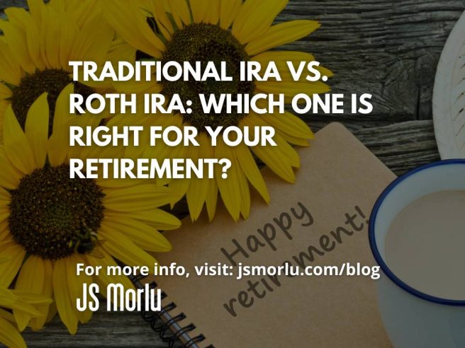 A notebook and a cup of coffee and a sunflower - Traditional vs Roth IRA