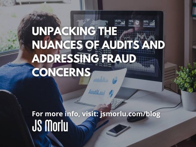 A man studies financial data, comparing a paper chart with a corresponding digital chart shown on a big monitor in front of him -audits and fraud concern.